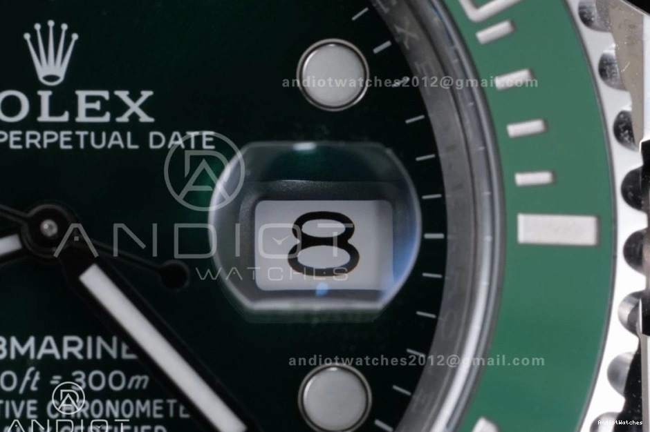 Sporty SA 1:1 Best 1125 904L Green Edition 116610 On Submariner SS LV Clean Hulk Ceramic Bracelet 0524